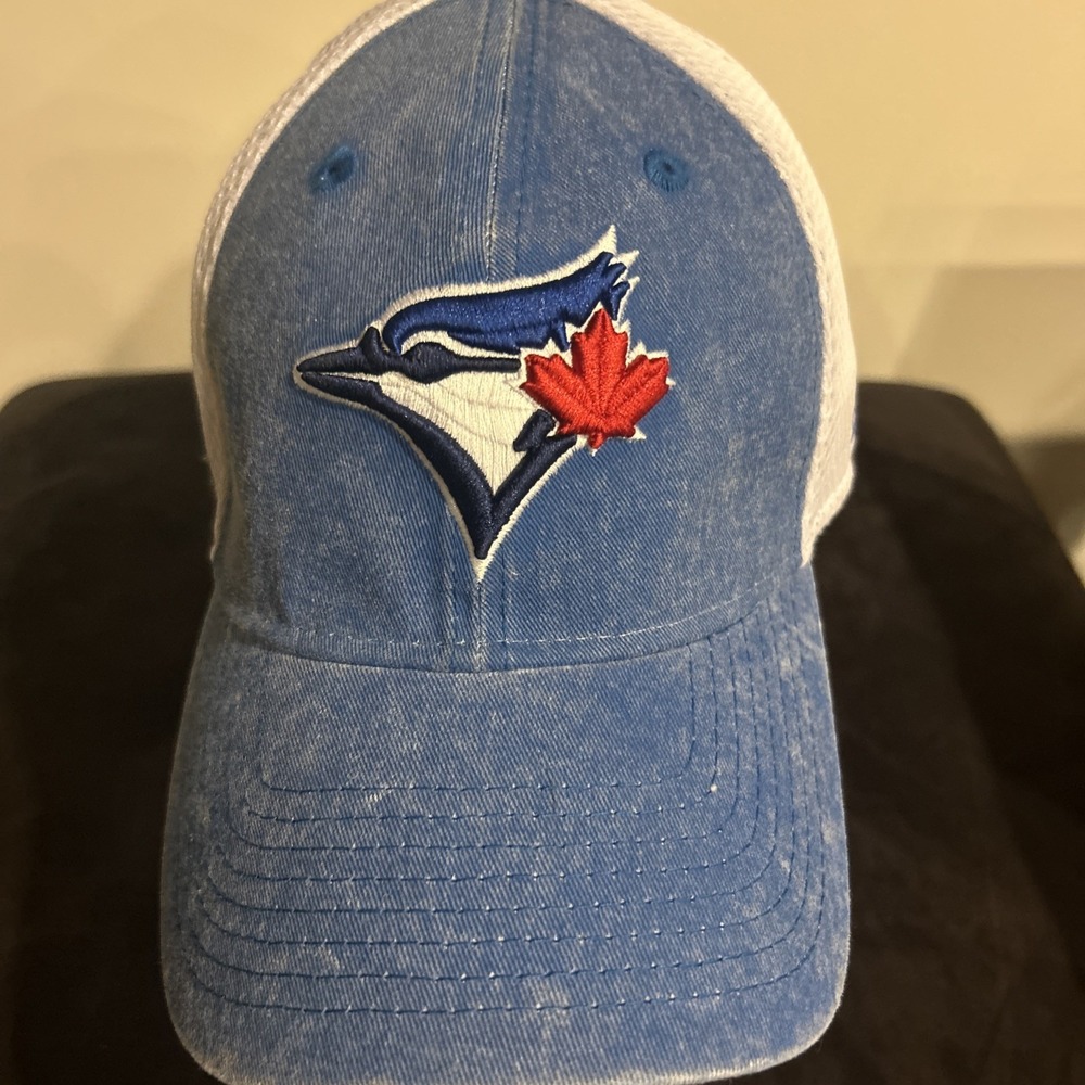 New Era 39Thirty Flexfit Fitted Baseball Hat MLB Toronto Blue Jays Denim M-L